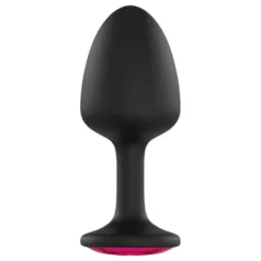 Dorcel - plug anal com pedra rosa - tamanho M - preto