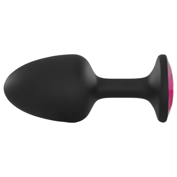 Dorcel - plug anal com pedra rosa - tamanho M - preto