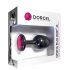 Plug Anal Geisha Ruby M - Preto com Pedra Rosa
