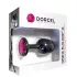 Dorcel - plug anal com pedra rosa - tamanho M - preto