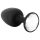 Plug Anal Geisha Diamond L - Preto com Pedra Branca