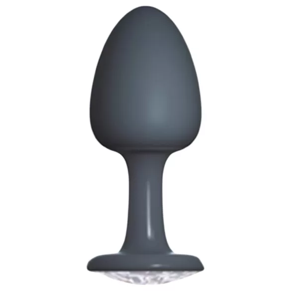 Plug Anal Geisha Diamond Dorcel L - pedra branca (preto)