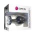 Plug Anal Geisha Diamond L - Preto com Pedra Branca
