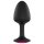 Plug Geisha Ruby L - Preto com pedra rosa