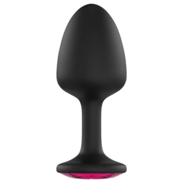 Plug Geisha Ruby L - Preto com pedra rosa