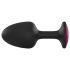 Plug Geisha Ruby L - Preto com pedra rosa