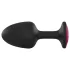 Plug Anal com Pedra Rosa (preto)