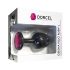 Plug Geisha Ruby L - Preto com pedra rosa