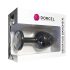 Plug Anal Diamante Geisha XL - Preta com Pedra Branca