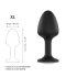 Plug Anal Diamante Geisha XL - Preta com Pedra Branca