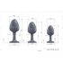 Plug Anal Diamante Geisha XL - Preta com Pedra Branca