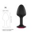 Plug Geisha com Ruby XL - Joia Anal Rosa (Preto)