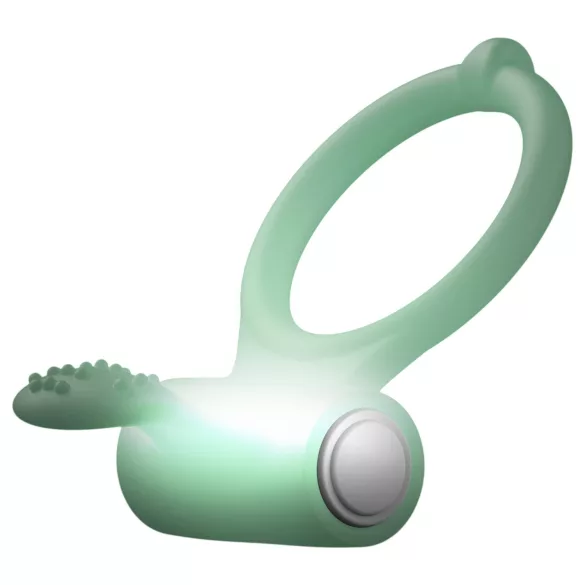 Dorcel - anel peniano vibratório fosforescente - silicone branco