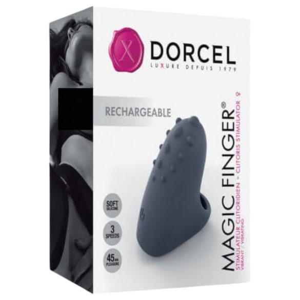 Dedinho Mágico Dorcel - Vibrador cinza recarregável