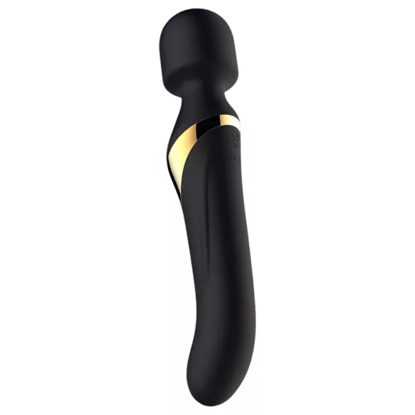 Dorcel - vibrador massajador 2 em 1 - estimulação dupla - silicone preto
