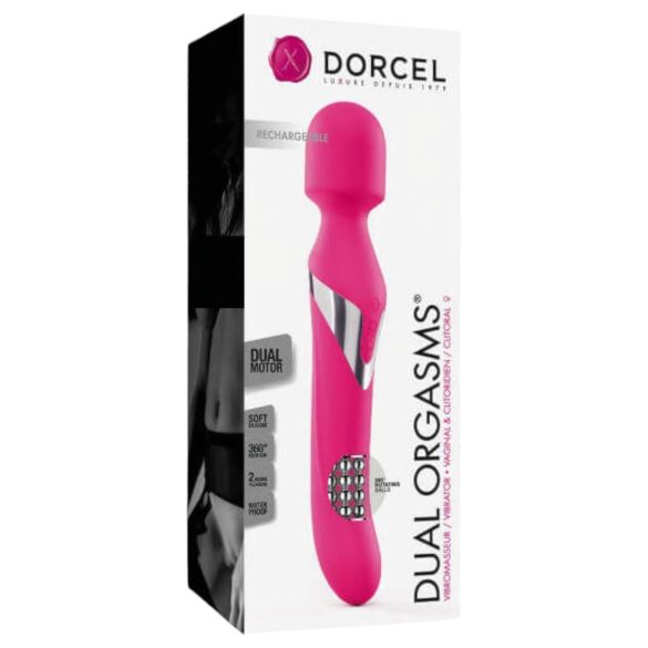 Dorcel Dual Orgasmos - Massageador Vibrador 2 em 1 (Rosa)