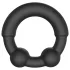 Dorcel Stronger Ring - anel peniano com inserto metálico - silicone preto