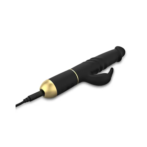 Dorcel - vibrador rabbit com função de impulso e estimulador clitóris - preto