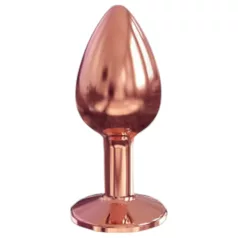   Plug Diamond Dorcel S - plug anal de alumínio - pequeno (rosa-dourado)