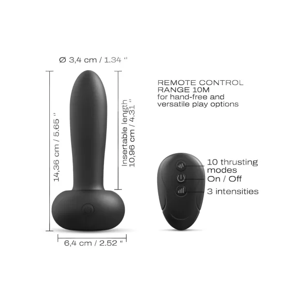 Dorcel Deep Thrust - vibrador de impulso (preto)