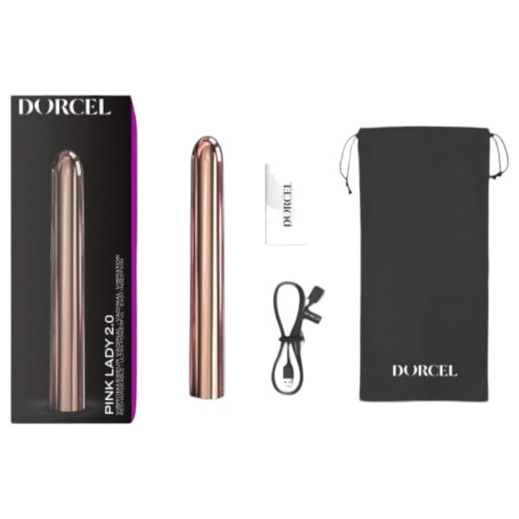 Dorcel Pink Lady 2.0 - Vibrador recarregável (ouro rosa)
