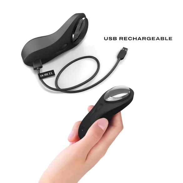 Vibrador discreto recarregável com controle remoto (preto)