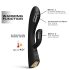Dorcel Flexi Rabbit - Vibrador Preto com Aquecimento e Estímulo de Clitóris