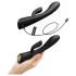 Dorcel Flexi Rabbit - vibrador aquecido com estimulador de clitóris (preto)