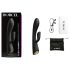 Dorcel Flexi Rabbit - Vibrador Preto com Aquecimento e Estímulo de Clitóris