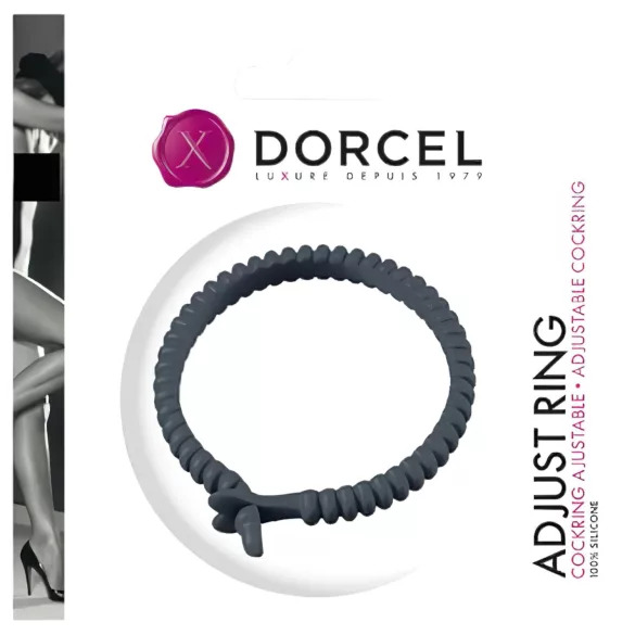 Dorcel - anel peniano ajustável - silicone - cinza
