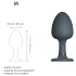 Dorcel Geisha Plug M - plug anal com bolas (preto)