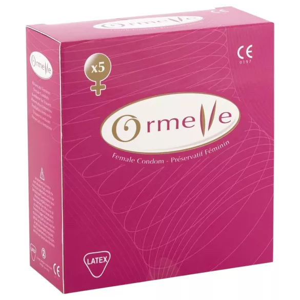 Ormelle Femail - preservativo feminino - látex - 5 unidades