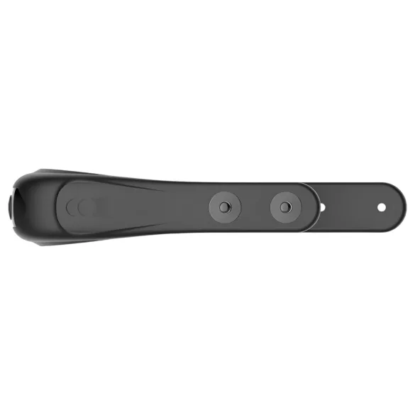 Funny Me - anel peniano vibratório recarregável ajustável - silicone preto