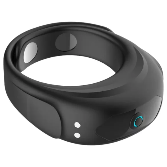 Funny Me - anel peniano vibratório recarregável ajustável - silicone preto