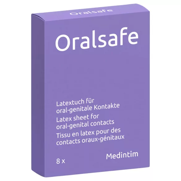 Oralsafe - lenço oral descartável - pacote com 8 unidades