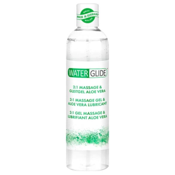 Waterglide 2em1 - Gel lubrificante e de massagem com aloe vera (300 ml)