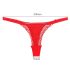 Calcinha Rosa - surpresa em pétalas - vermelho (S-L)
