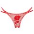 Calcinha Rosa - surpresa em pétalas - vermelho (S-L)
