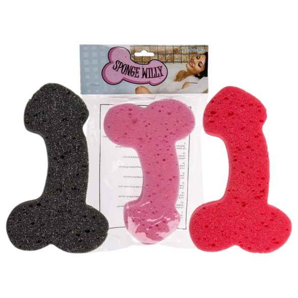 Esponja em forma de pênis (cores variadas)
