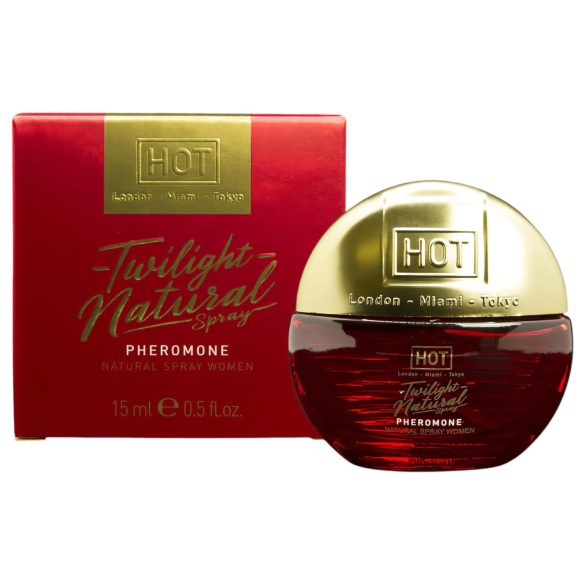 HOT Twilight Natural - perfume com feromônio para mulheres (15ml) - sem fragrância