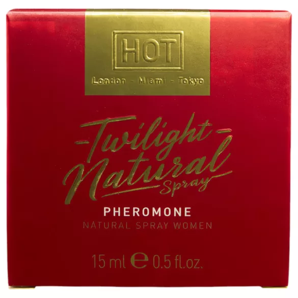 HOT Twilight Natural - perfume feromônio feminino sem fragrância 15ml