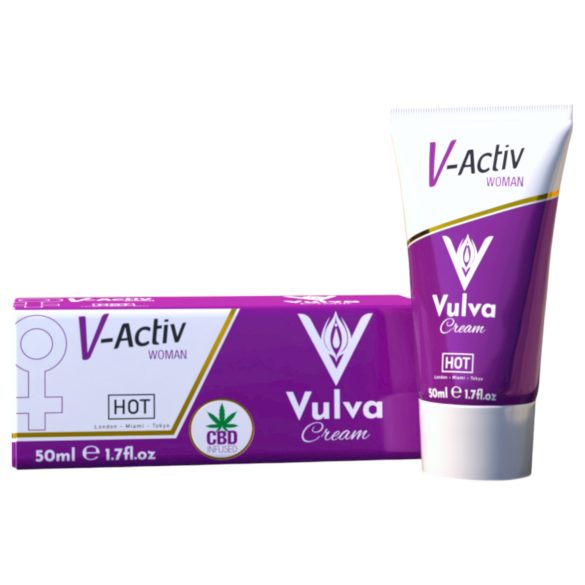 Hot V-Active - creme íntimo estimulante para mulheres (50ml)