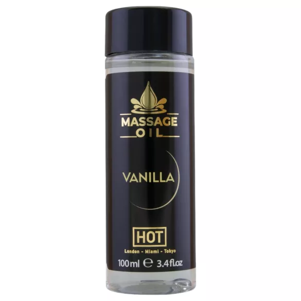 HOT - óleo de massagem corporal - baunilha - 100ml