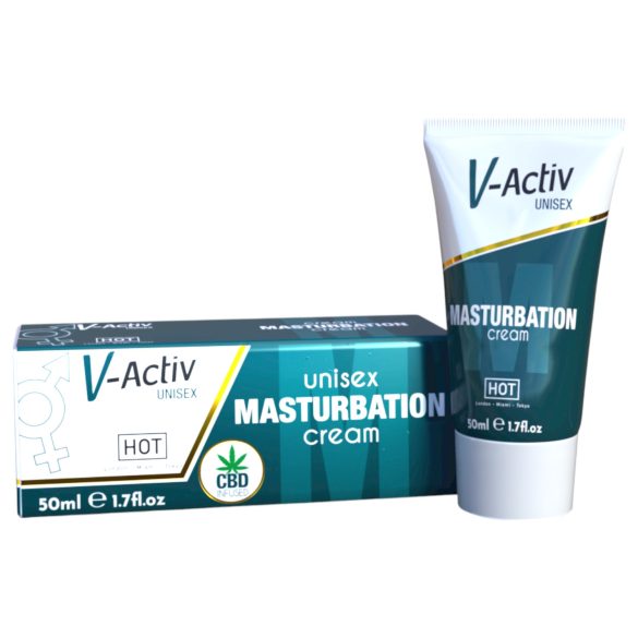 Hot V-Active - creme de estimulação unissex para masturbação (50ml)