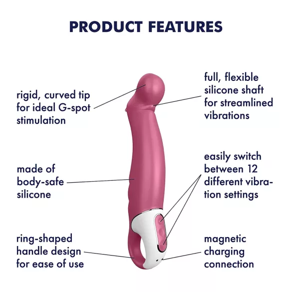 Satisfyer Petting Hippo - vibrador recarregável e à prova d’água (rosa)