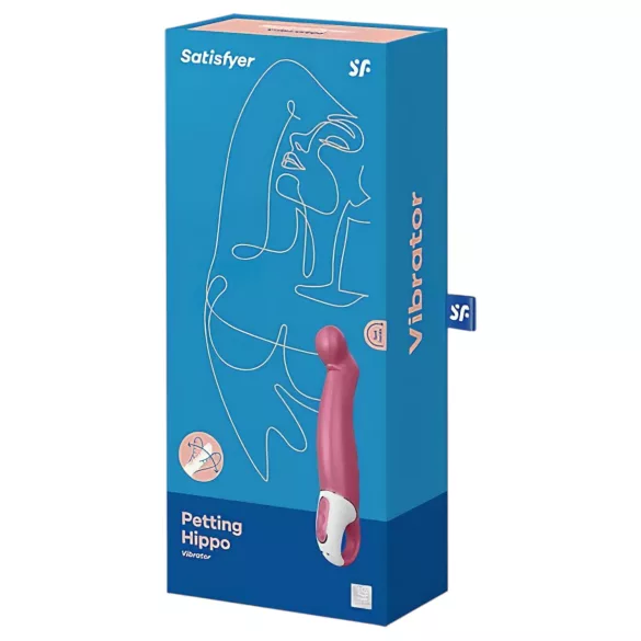 Satisfyer Petting Hippo - vibrador recarregável e à prova d’água (rosa)
