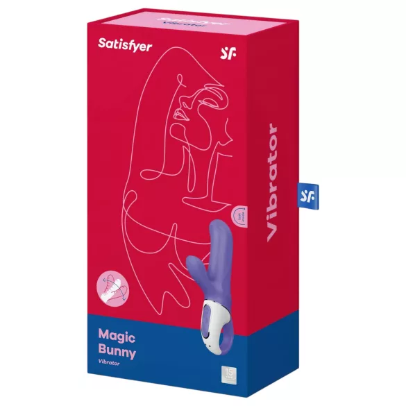 Satisfyer Magic Bunny - vibrador com estímulo clitoriano à prova d'água - azul