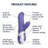 Coelhinho Satisfyer - Vibrador à prova d'água (azul)