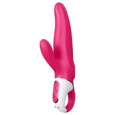   Satisfyer Mr. Rabbit - vibrador com estimulador de clitóris à prova d’água (rosa)