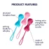 Satisfyer - kit bolas de pompoarismo com bolas internas móveis - 3 unidades